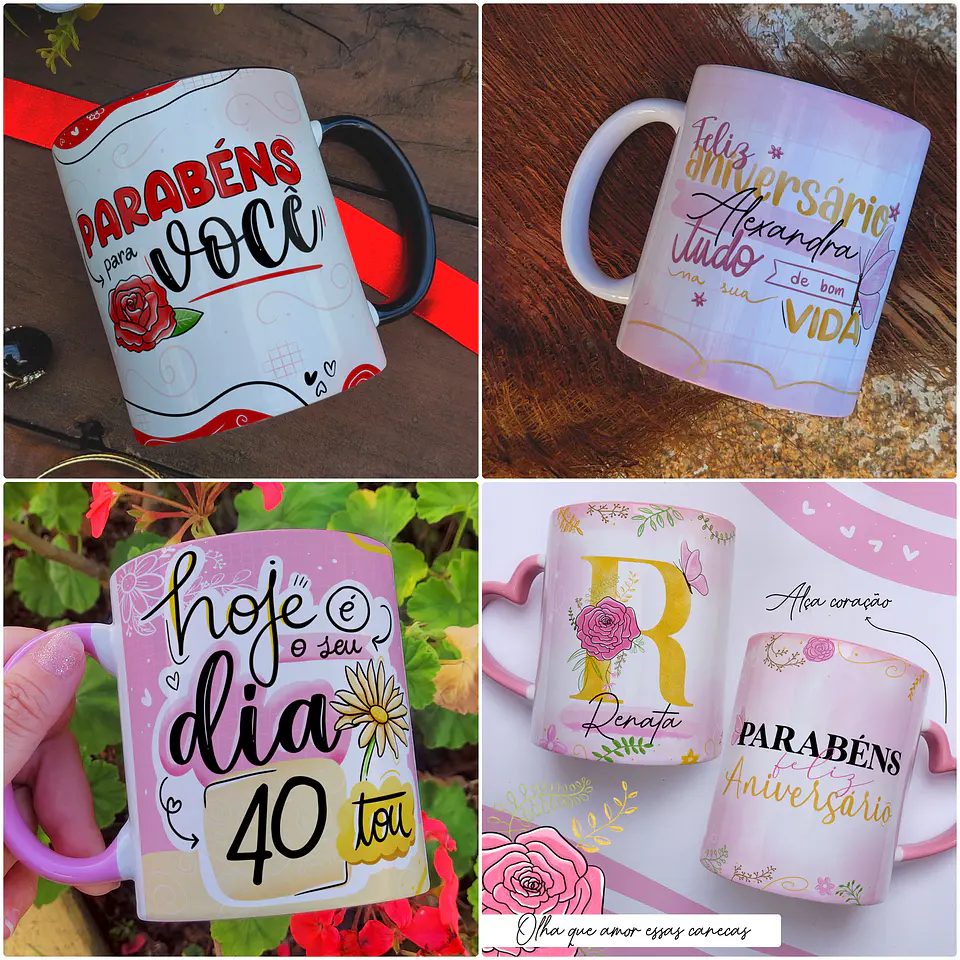 50 Artes Caneca Aniversário em Jpg  1
