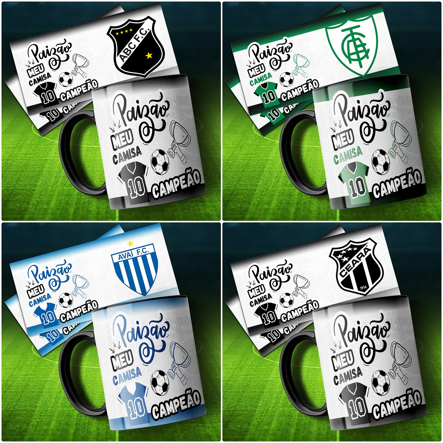 34 Artes Caneca Paizão Camisa 10 Campeão Dia dos Pais em CorelDraw 1