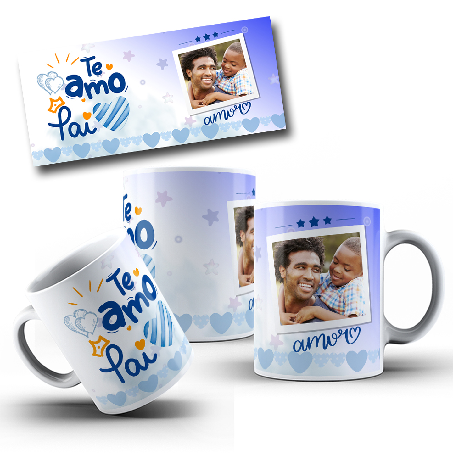 10 Artes Caneca Dia dos Pais com Foto em CorelDraw 1