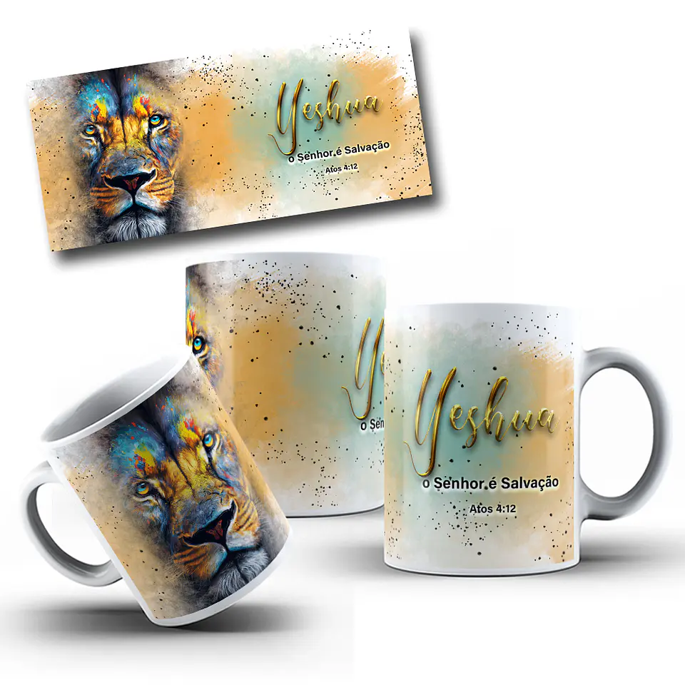 11 Artes Caneca Leão de Judá em Photoshop 5