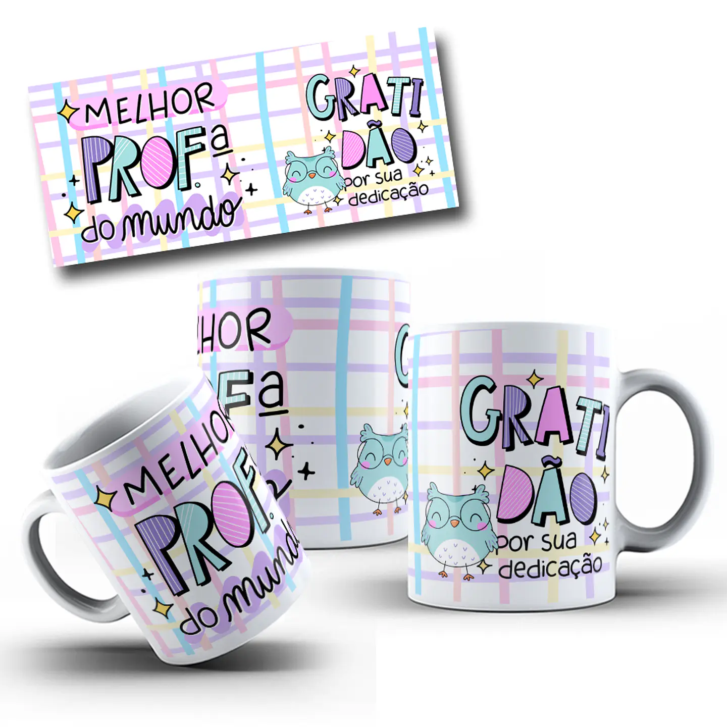 10 Artes Caneca Dia dos Professores em CorelDraw 3