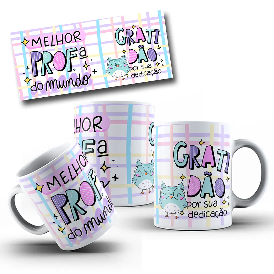 10 Artes Caneca Dia dos Professores em CorelDraw 3
