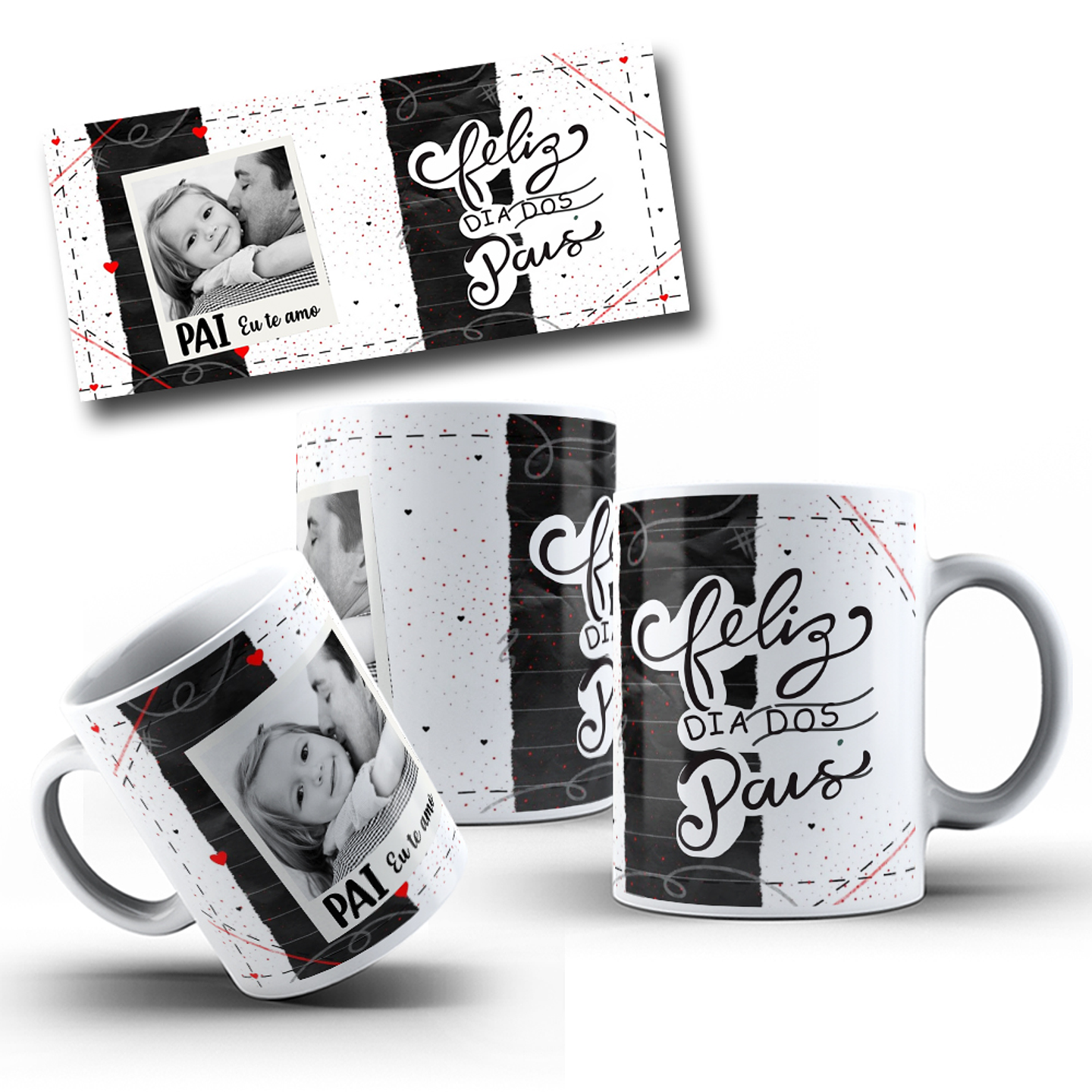 10 Artes Caneca Dia dos Pais com Foto em CorelDraw 5