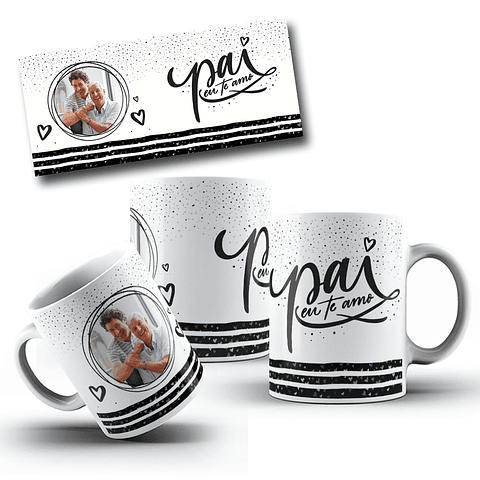 10 Artes Caneca Dia dos Pais com Foto em CorelDraw