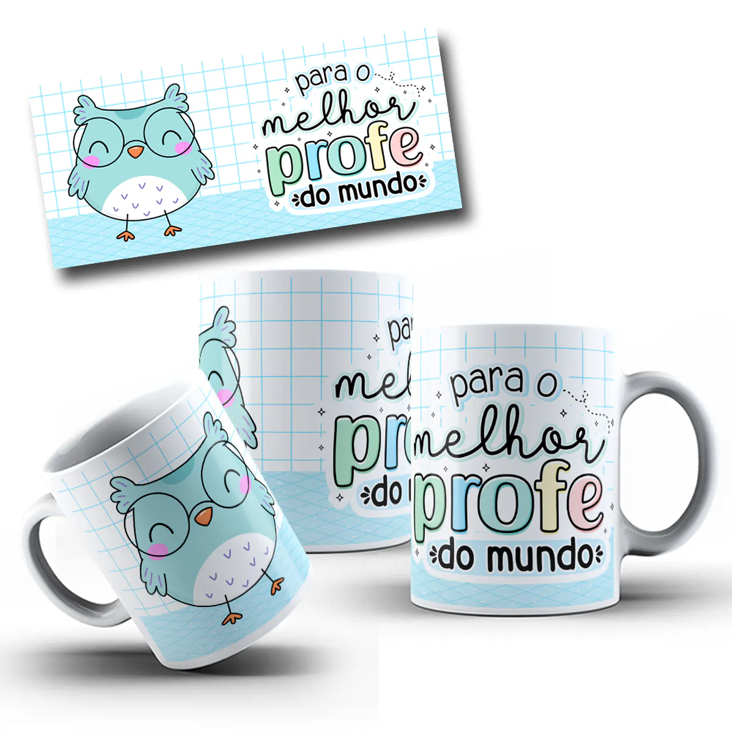 10 Artes Caneca Dia dos Professores em CorelDraw 8