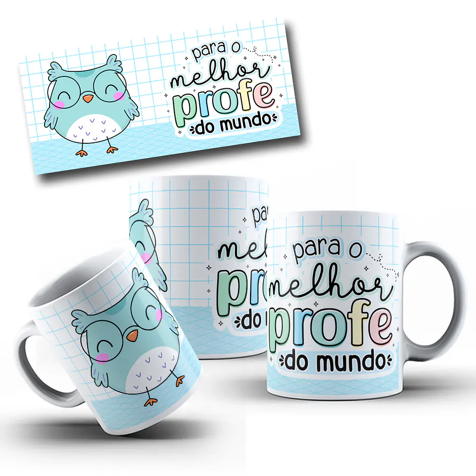 10 Artes Caneca Dia dos Professores em CorelDraw 8