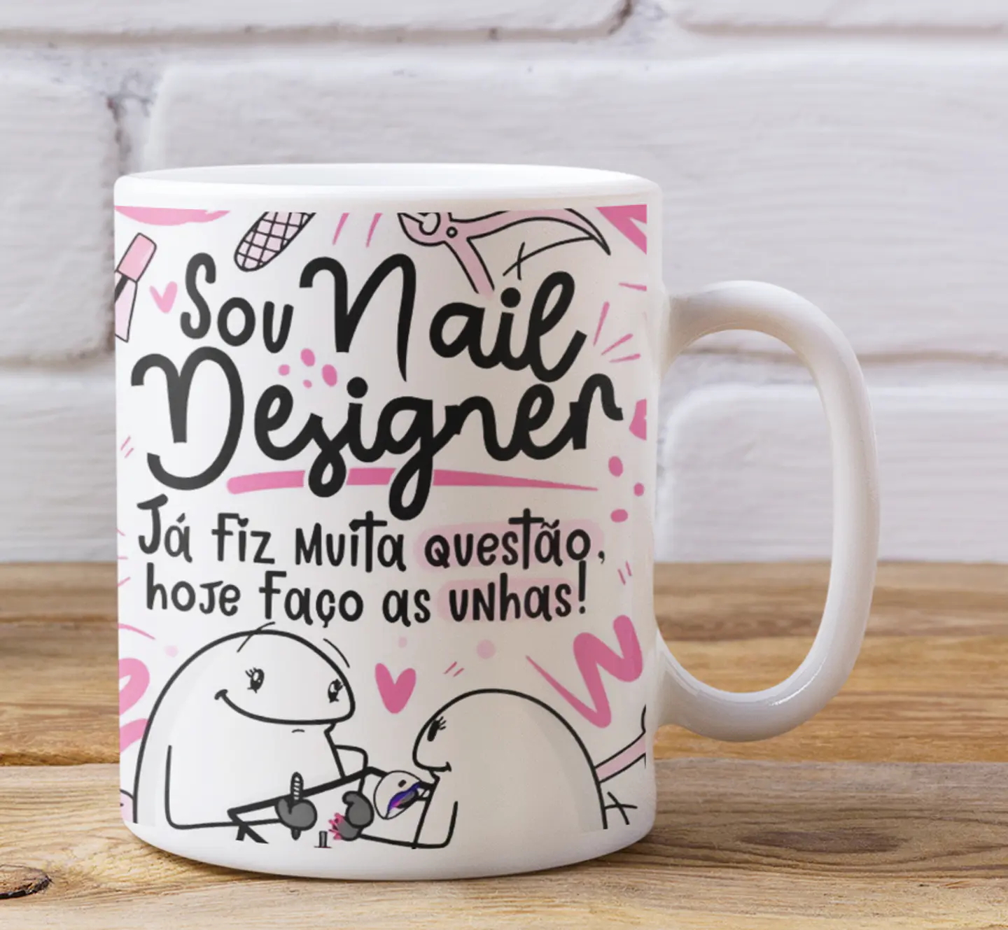 Arte Caneca Sou Nail Designer Arquivo Png  1
