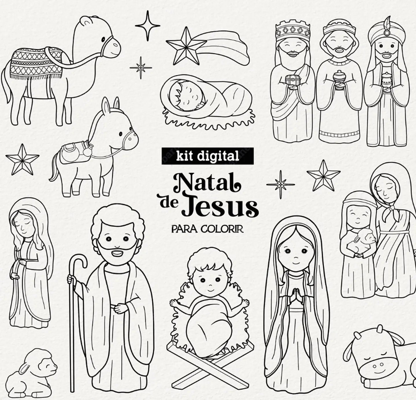 Kit Digital Natal de Jesus Arquivos em Png  2