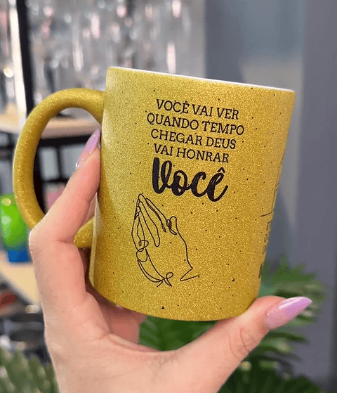 Artes para Caneca Você Vai Ver Quando  Tempo Chegar Deus Vai Honrar Você Arquivos em Corel Draw