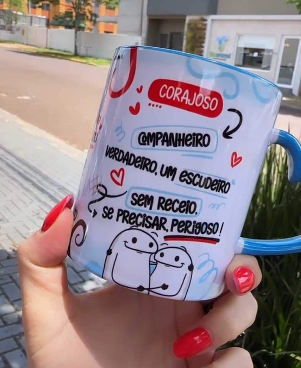 Arte Caneca Flork Seu Coração é Meu Aeroporto pra Viajar Tem que Passar por Lá Arquivo em Jpg 3