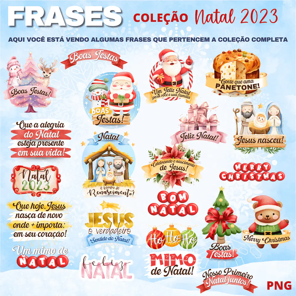 Kit Digital Natal 2023 Arquivos em Png  2