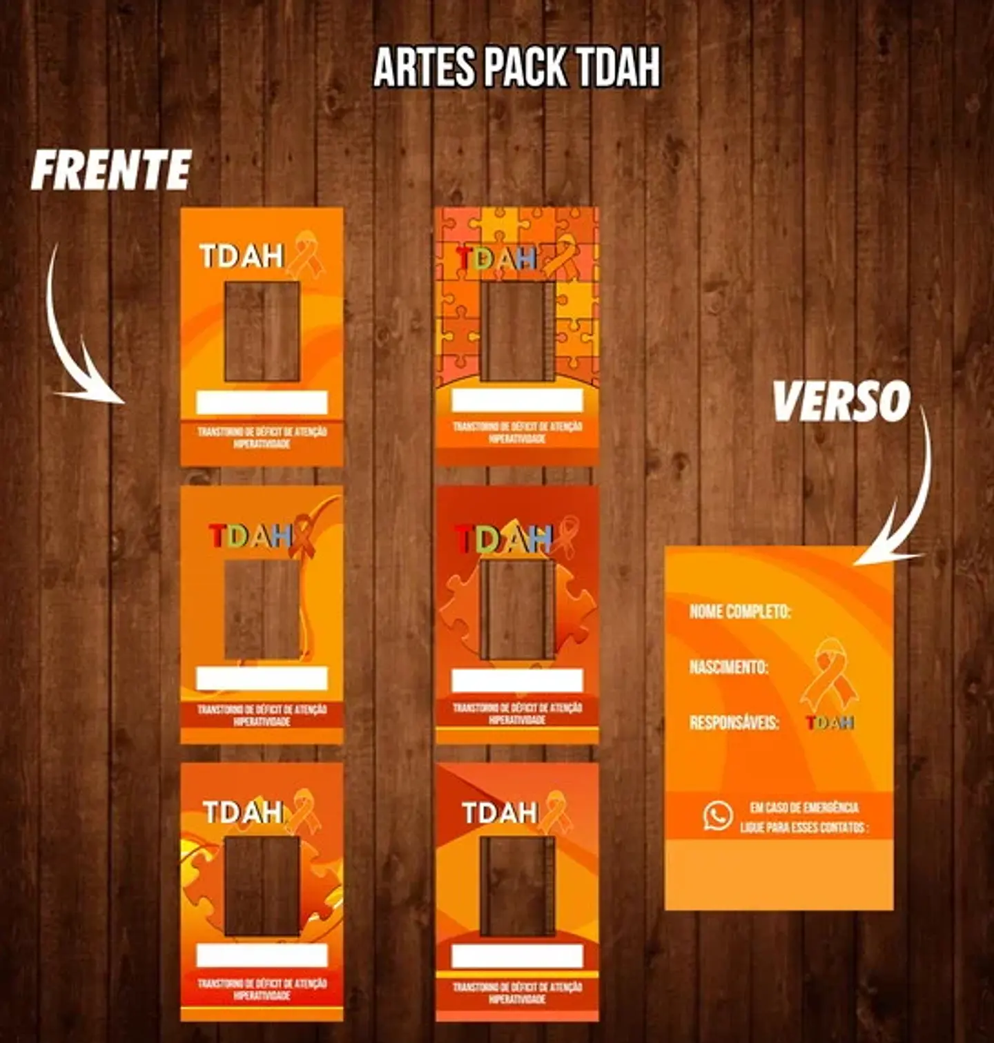 Arquivo Crachás prontos para Impressão em Png  4