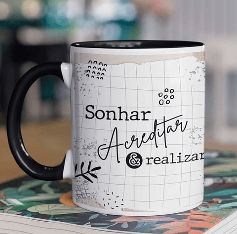 10 Arte para Caneca Frase Motivacional Seja Forte em Corel Draw