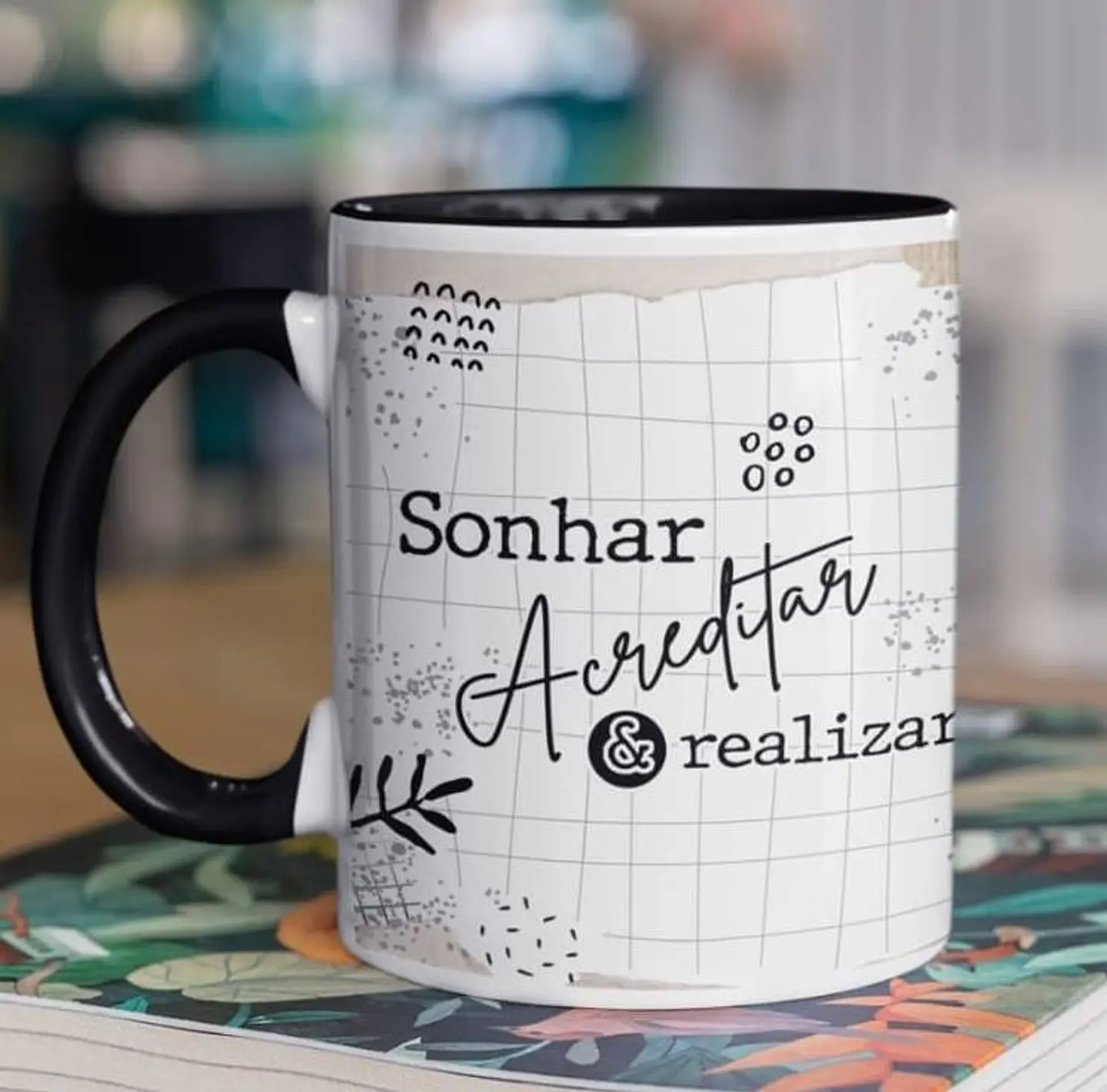 10 Arte para Caneca Frase Motivacional Seja Forte em Corel Draw 1