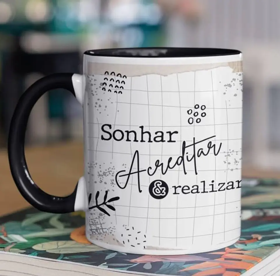 10 Arte para Caneca Frase Motivacional Seja Forte em Corel Draw 1