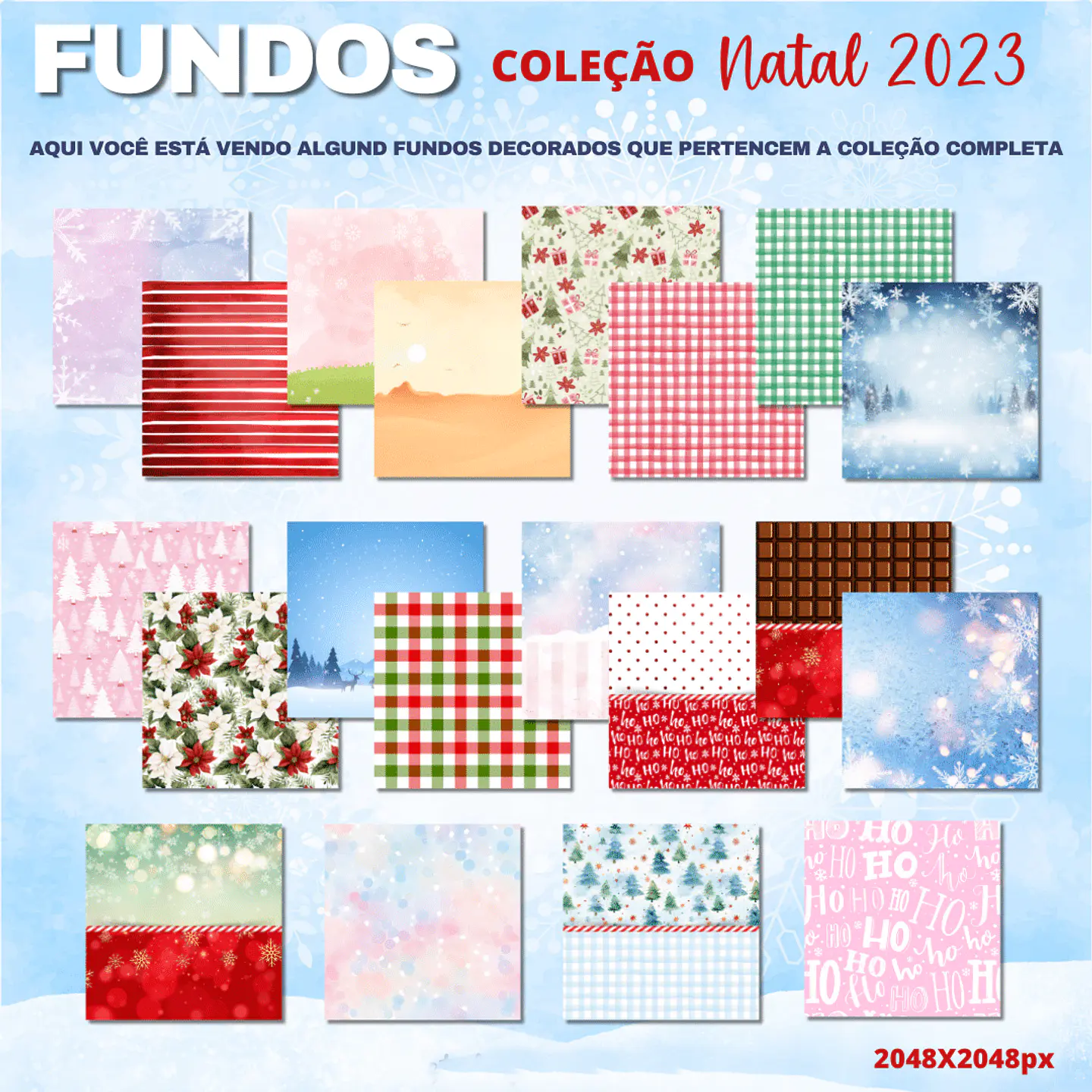 Kit Digital Natal 2023 Arquivos em Png  4
