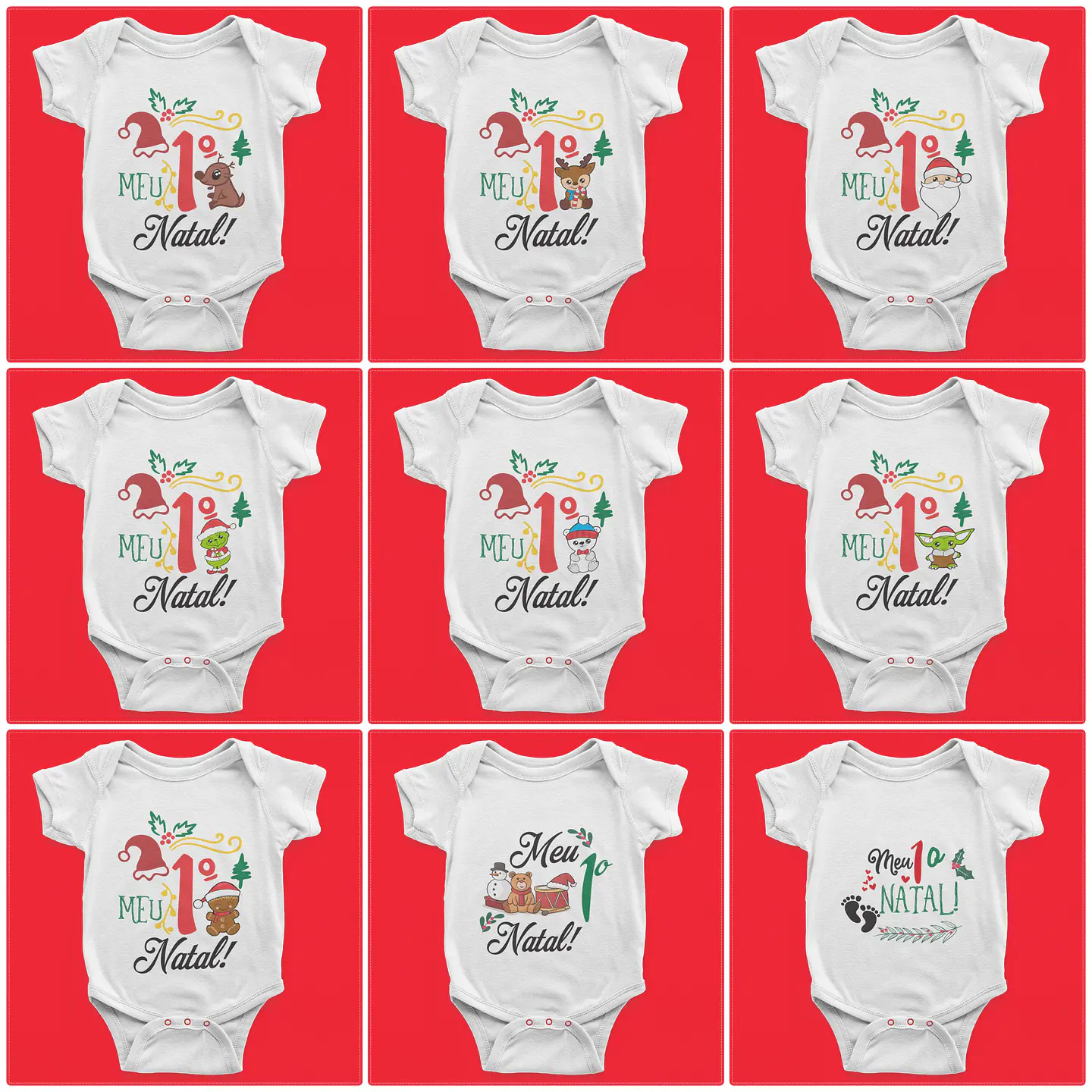 15 Artes para Body Meu primeiro Natal em Corel Draw  1