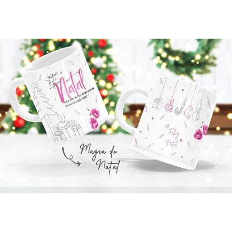 8 Arte para Caneca e Camisa Natal Minimalista em Corel Draw