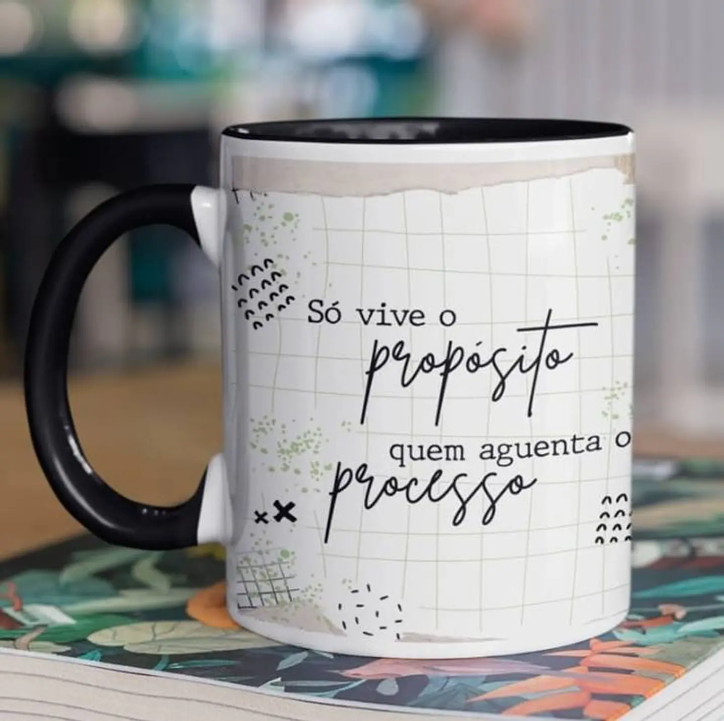 10 Arte para Caneca Frase Motivacional Seja Forte em Corel Draw 4