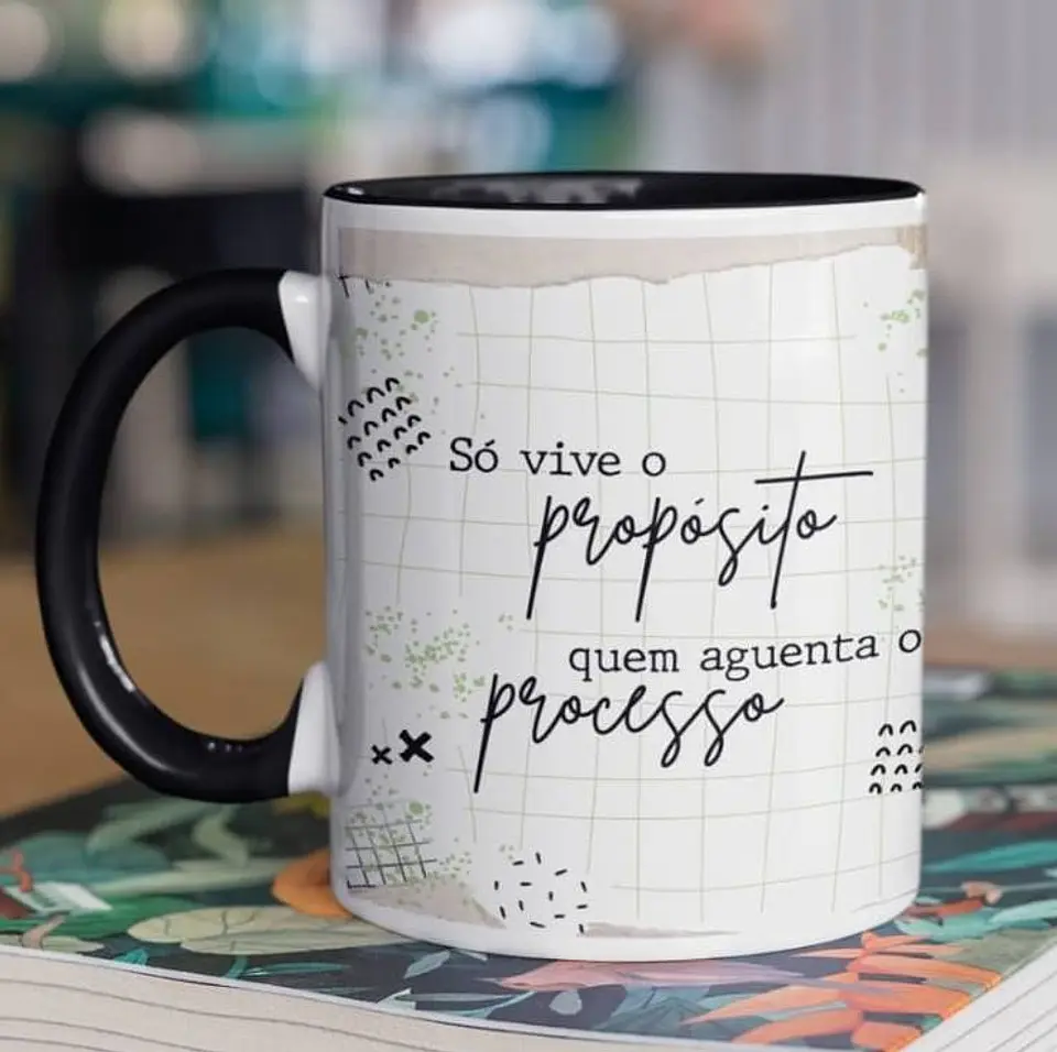 10 Arte para Caneca Frase Motivacional Seja Forte em Corel Draw 4