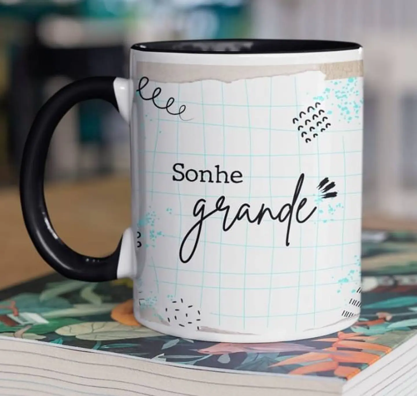 10 Arte para Caneca Frase Motivacional Seja Forte em Corel Draw 5