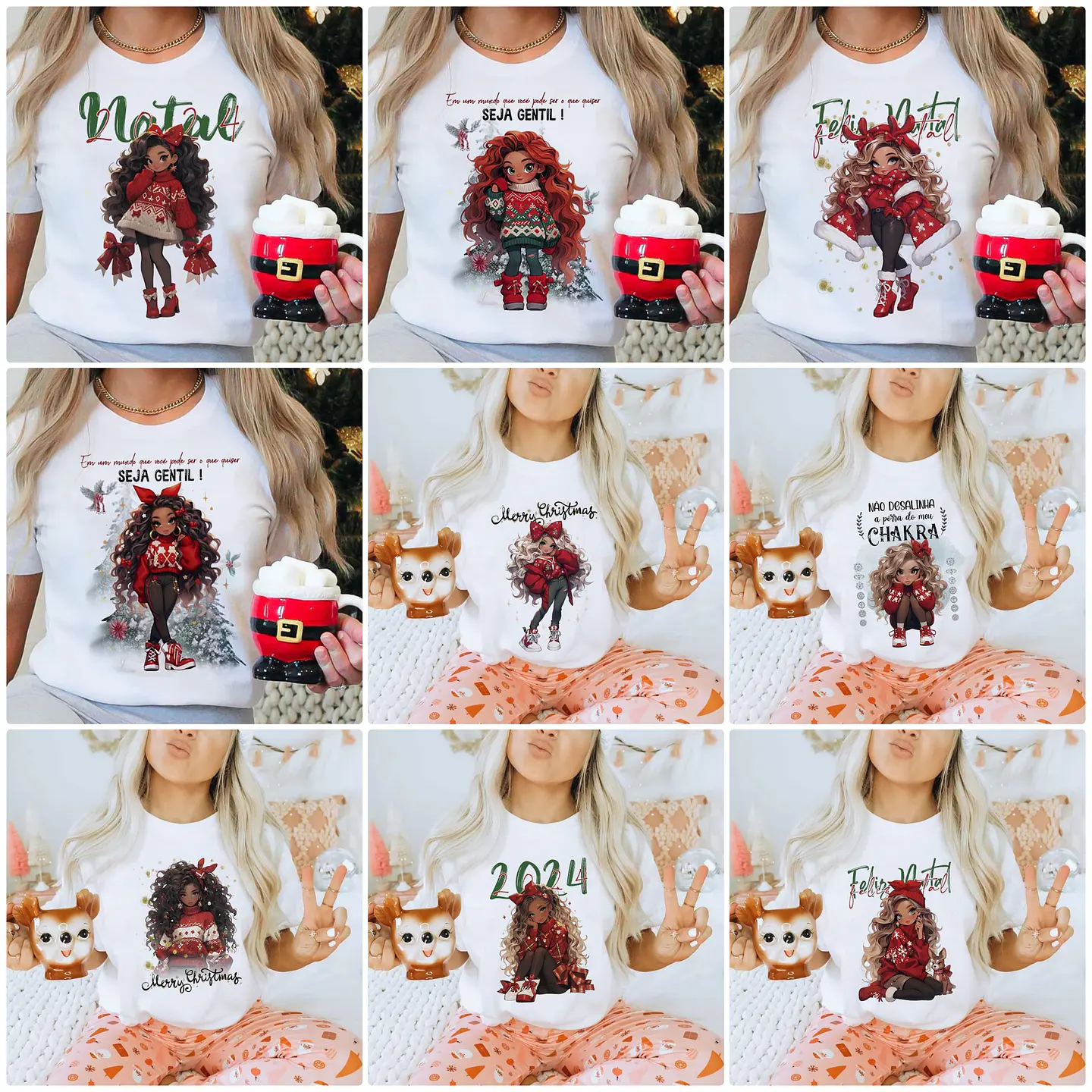 17 Artes para Caneca e Camisa Magia do Natal em Corel Draw 1