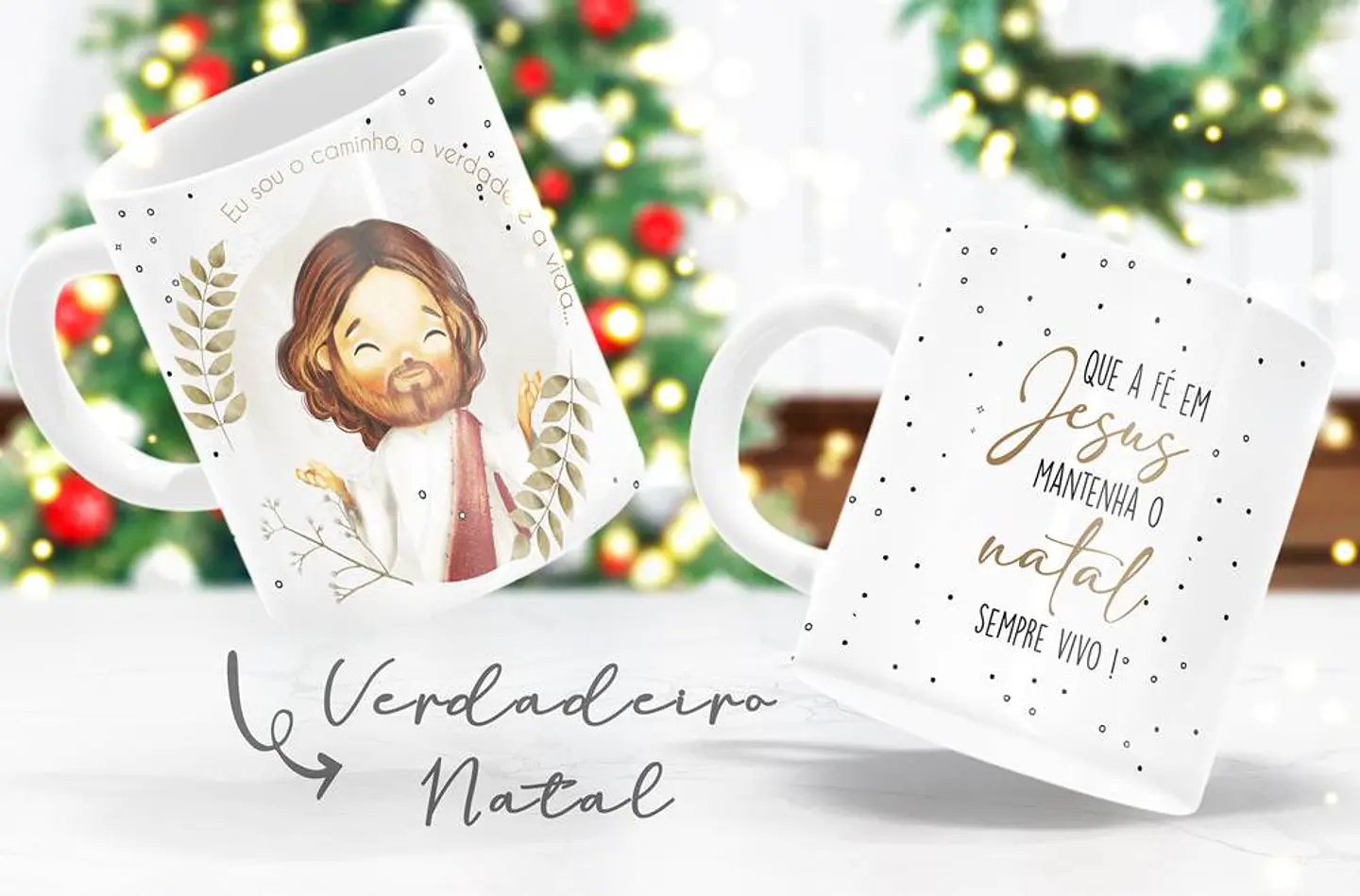 6 Arte para Caneca Natal Jesus em Corel Draw  6
