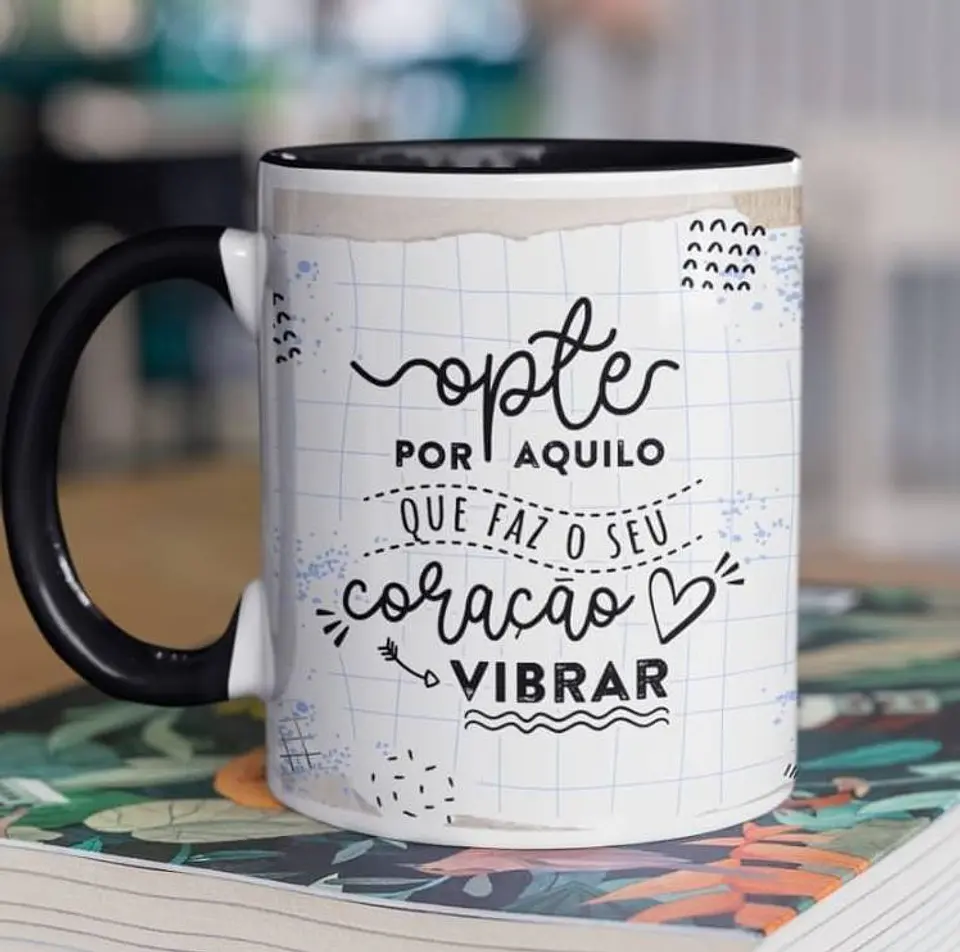 10 Arte para Caneca Frase Motivacional Seja Forte em Corel Draw 10