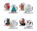 30 Artes para Caneca e Camisa Natal Pets em Corel Draw