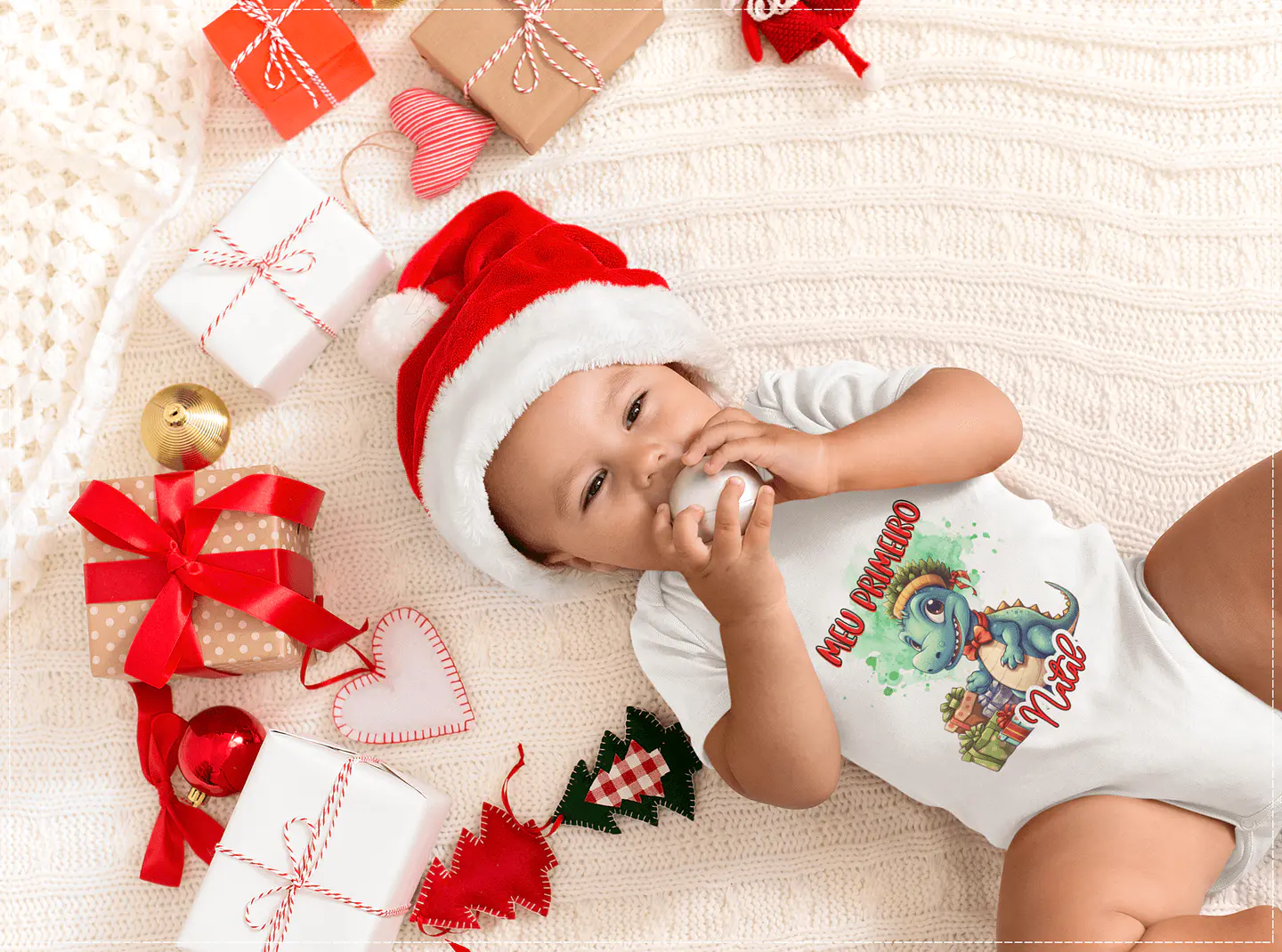 15 Artes para Body Meu primeiro Natal em Corel Draw  7