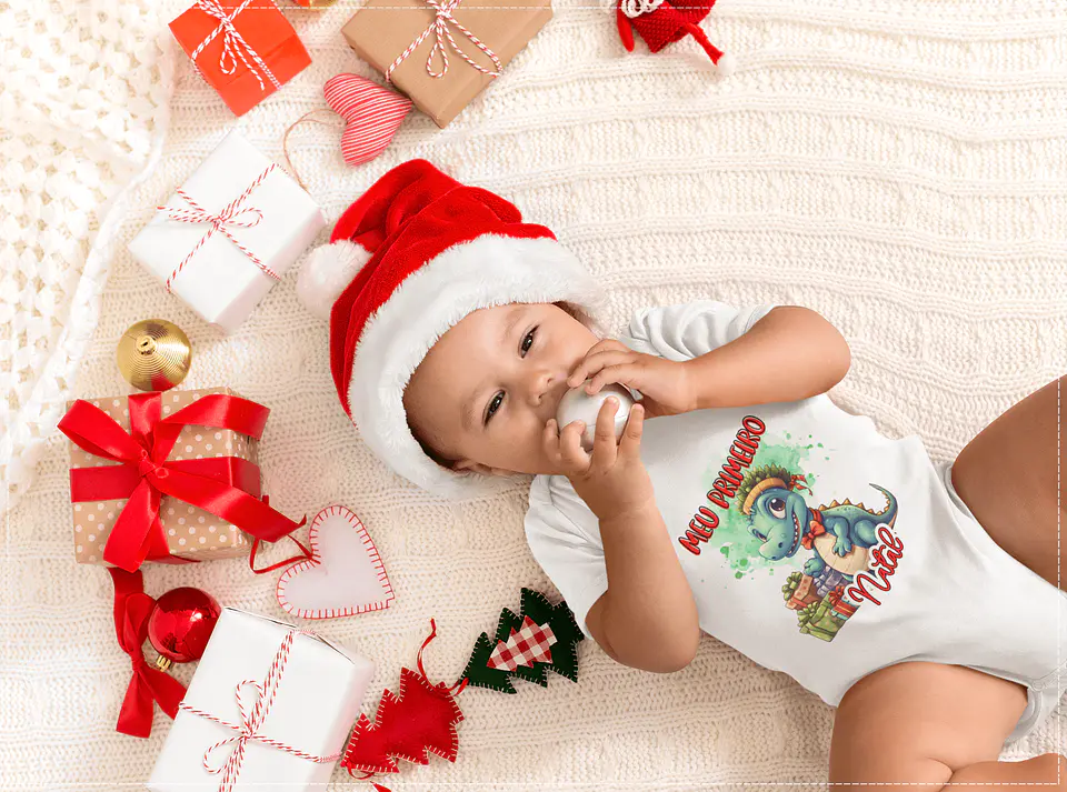 15 Artes para Body Meu primeiro Natal em Corel Draw  7