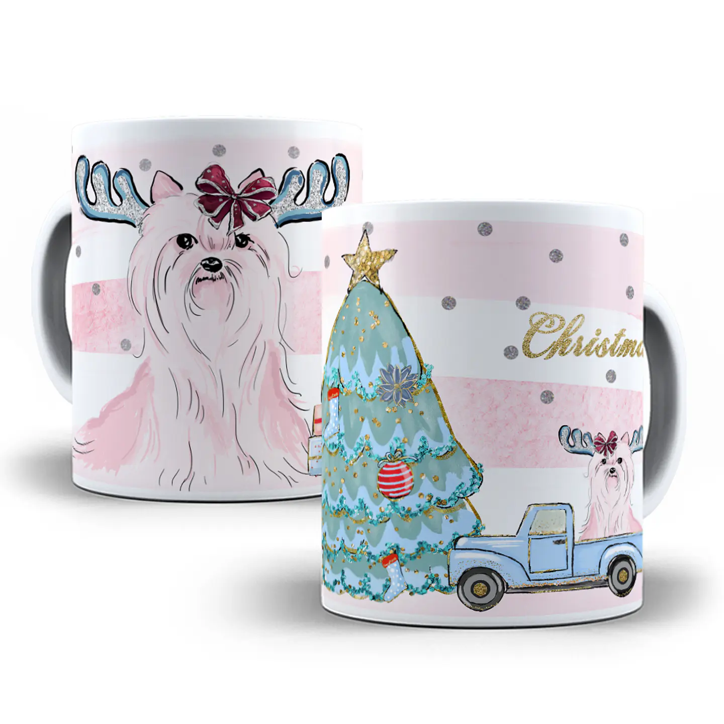 30 Artes para Caneca e Camisa Natal Pets em Corel Draw 4