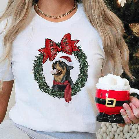 30 Artes para Caneca e Camisa Natal Pets em Corel Draw