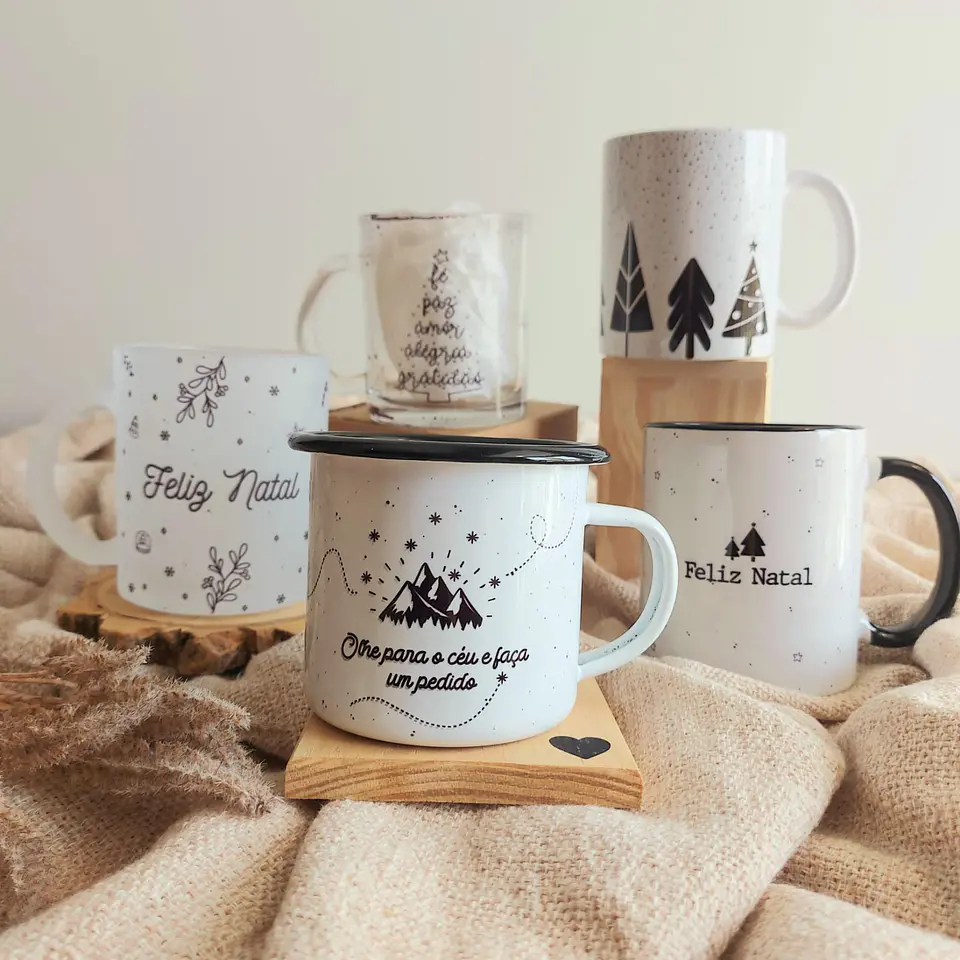 20 Artes para Caneca Natal em Corel Draw 5