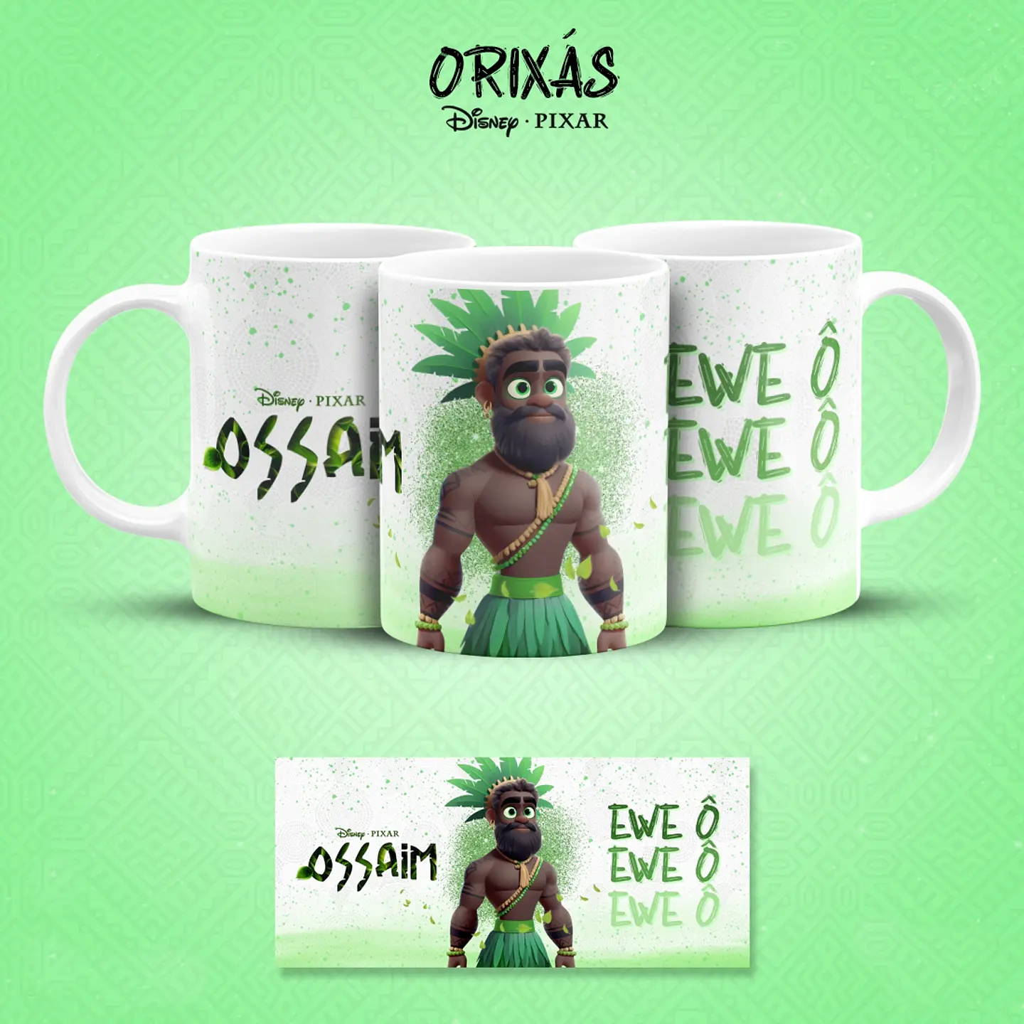 19 Artes para Caneca Orixás Pixar em Jpg 9