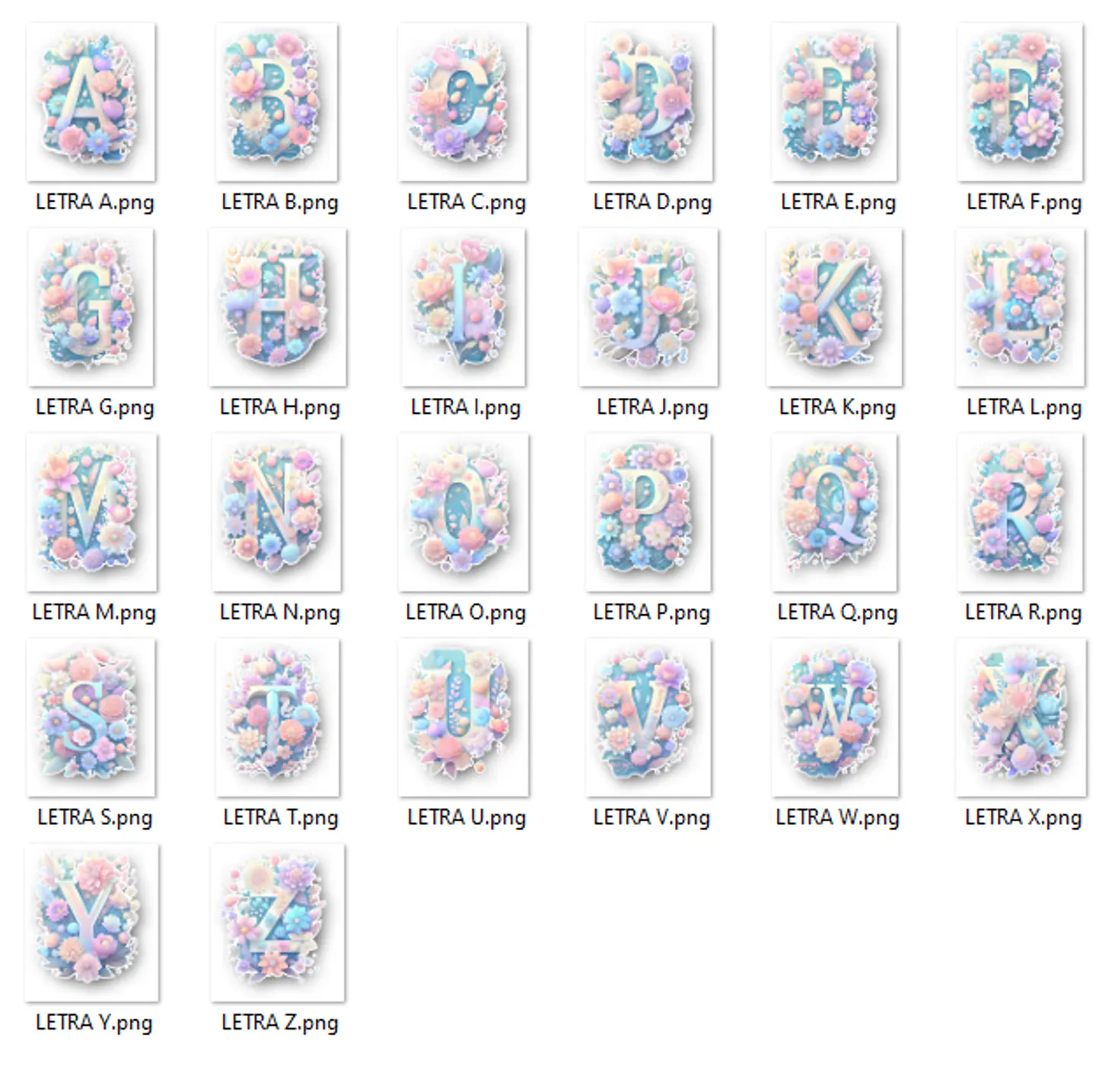 Artes para Caneca Alfabeto com Avatares em CorelDraw 2