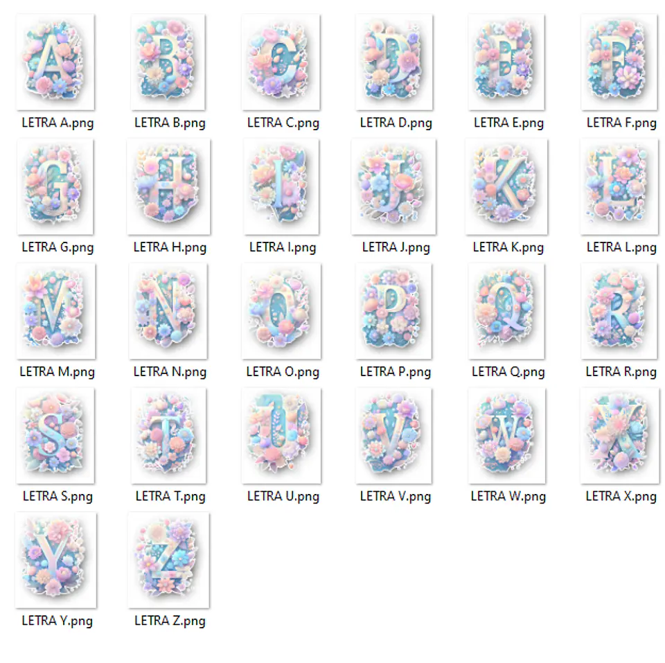 Artes para Caneca Alfabeto com Avatares em CorelDraw 2