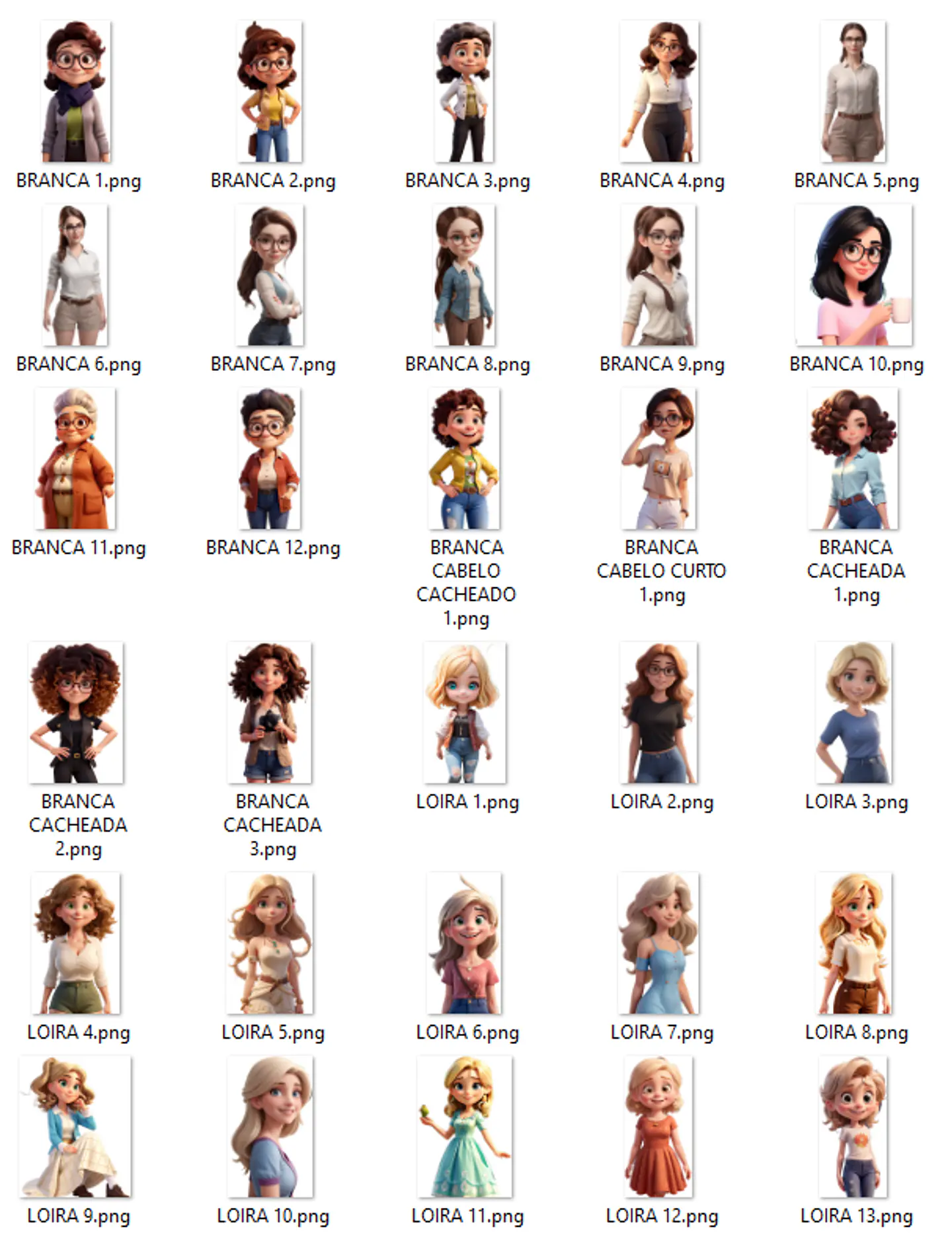 Artes para Caneca Alfabeto com Avatares em CorelDraw 3