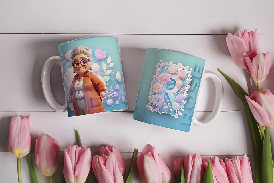 Artes para Caneca Alfabeto com Avatares em CorelDraw 6