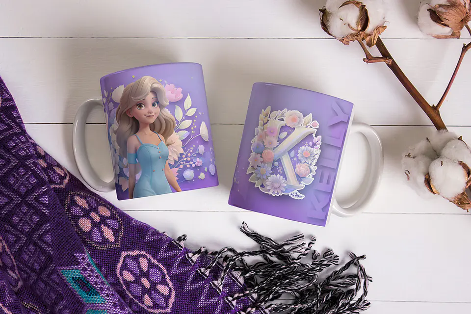 Artes para Caneca Alfabeto com Avatares em CorelDraw 10