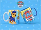 10 Artes para Caneca Patrulha Canina Arquivos em Photoshop  - Thumbnail 1