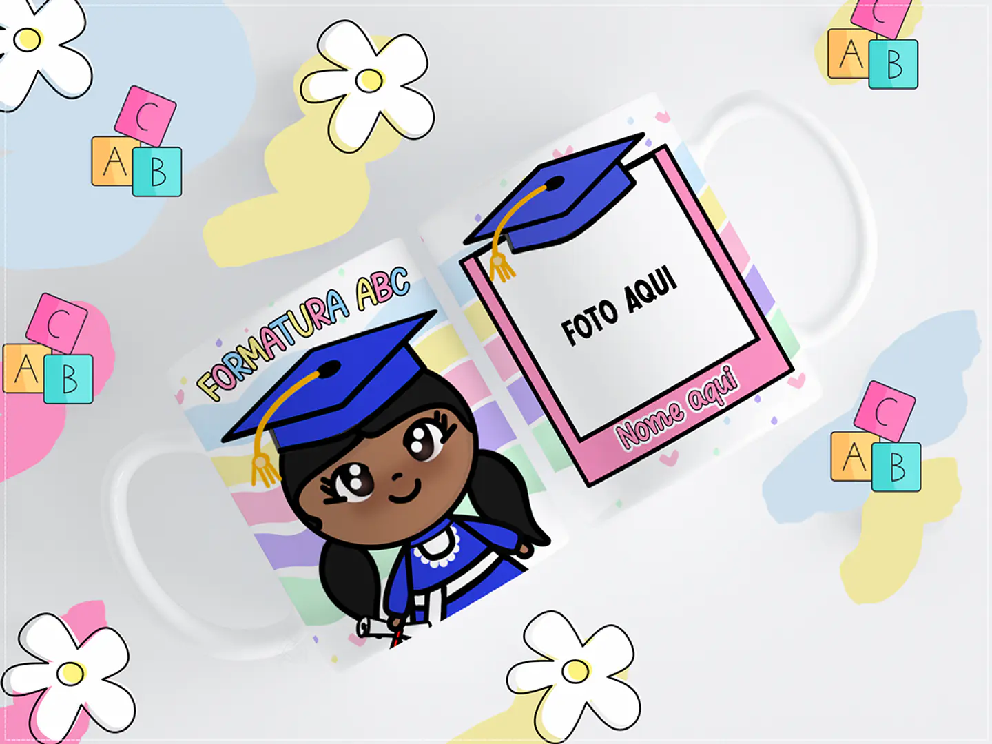 11 Artes para Caneca ABC Formatura Infantil Arquivos em Png 6