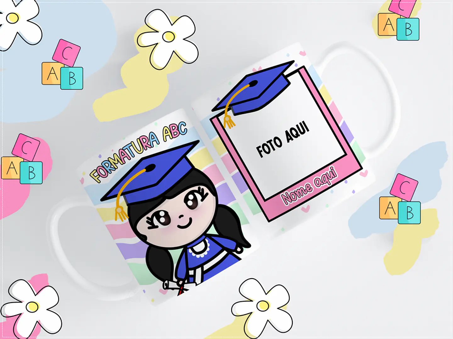 11 Artes para Caneca ABC Formatura Infantil Arquivos em Png 1