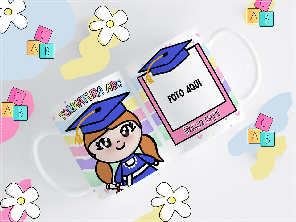 11 Artes para Caneca ABC Formatura Infantil Arquivos em Png 3