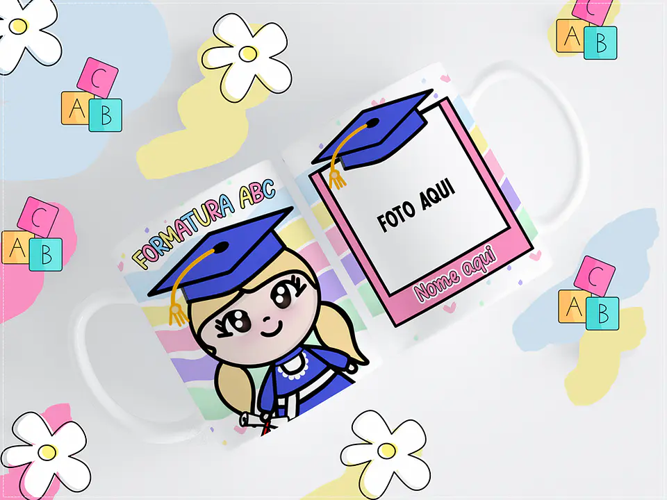11 Artes para Caneca ABC Formatura Infantil Arquivos em Png 4