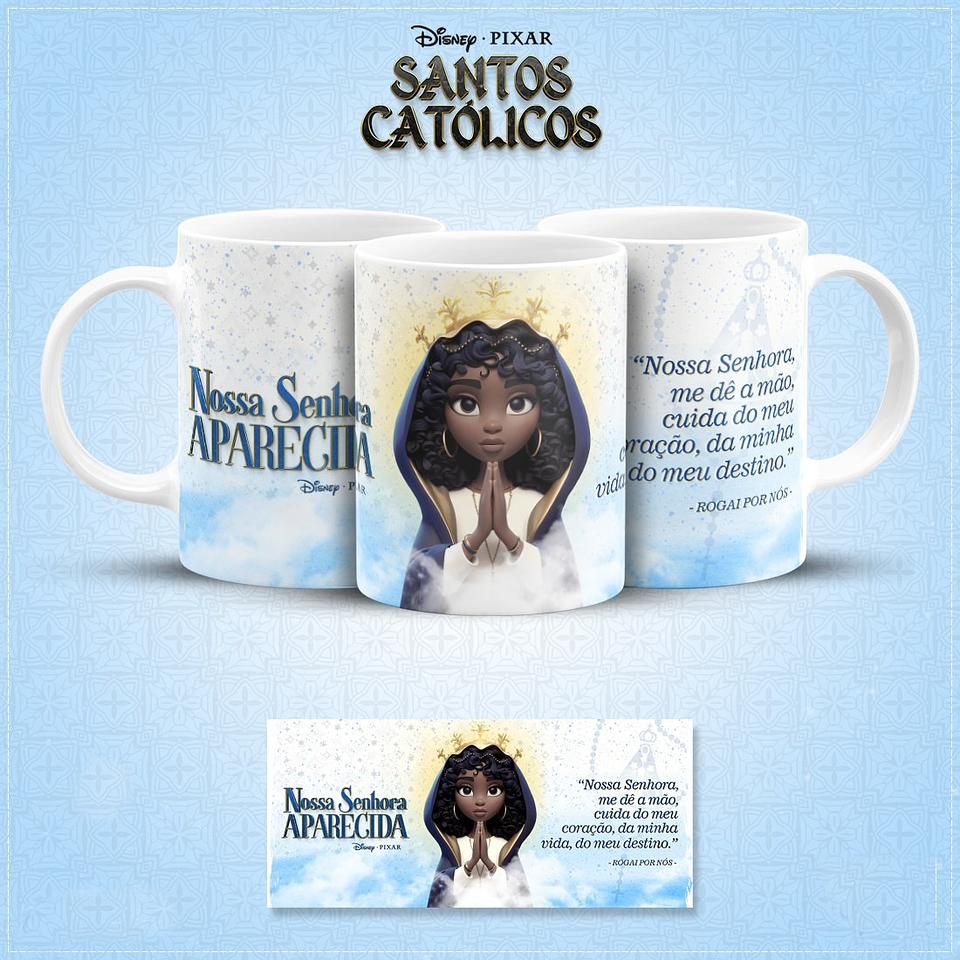 20 Artes para Caneca Santinhos Católicos Pixar em Jpg 5