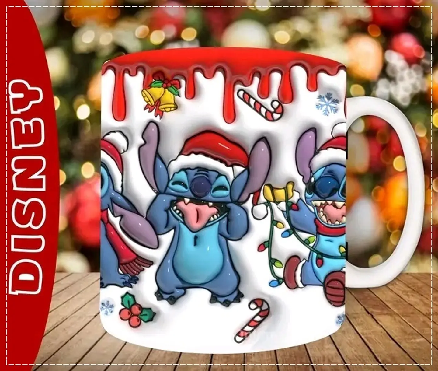 30 Artes para Caneca Natal 3d em Jpg 4