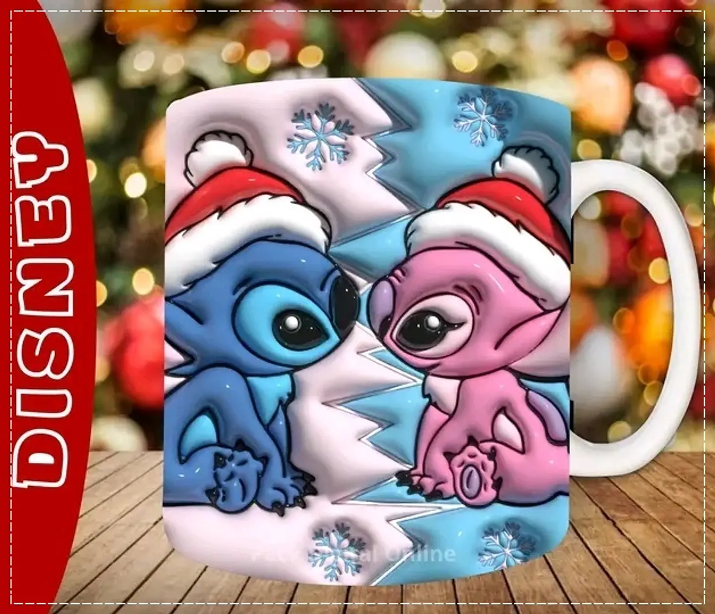 30 Artes para Caneca Natal 3d em Jpg 5