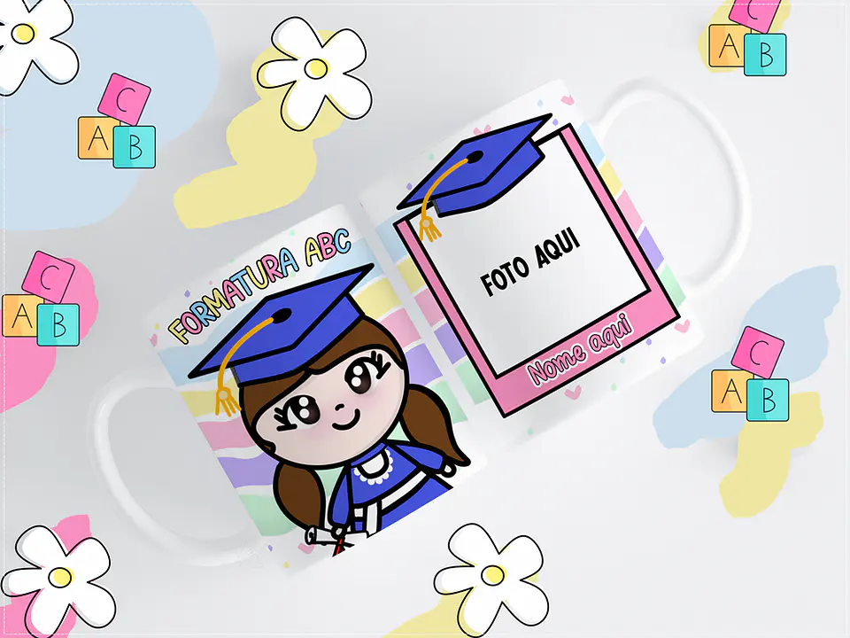 11 Artes para Caneca ABC Formatura Infantil Arquivos em Png 5
