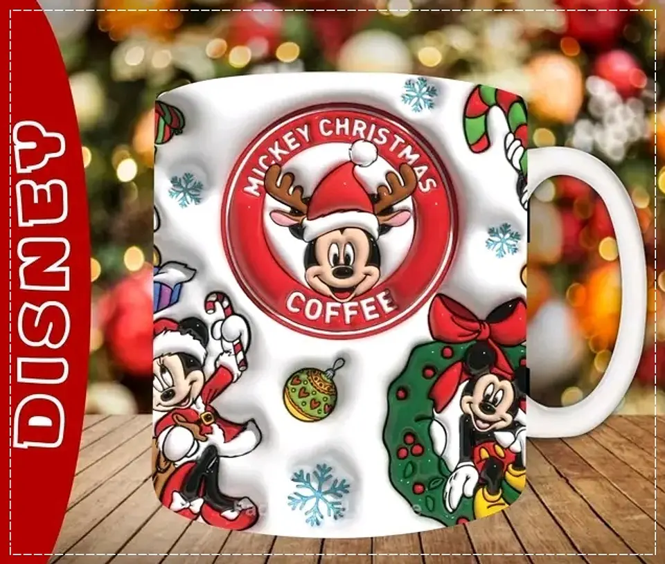30 Artes para Caneca Natal 3d em Jpg 7